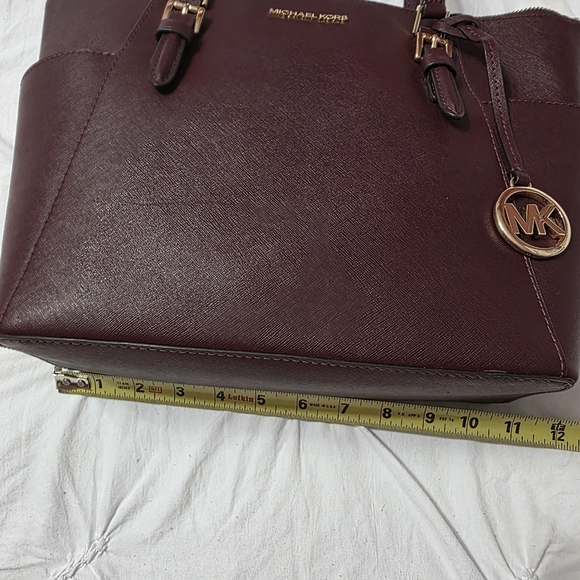 Michael Kors Deep Burgundy Tote - Picture 4 of 8